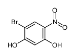 4-溴-6-硝基-1,3-苯二醇结构式