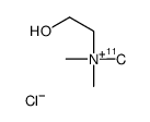 11C-choline chloride结构式