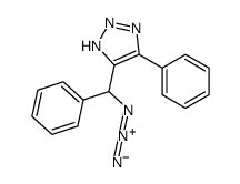 4-[azido(phenyl)methyl]-5-phenyl-2H-triazole结构式