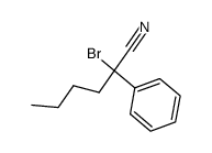 α-bromo-α-n-butylbenzylcyanide结构式