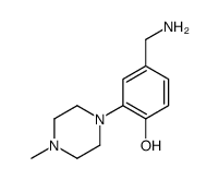4-氨基甲基-2-(4-甲基哌嗪)-苯酚结构式