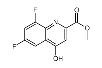 6,8-二氟-4-羟基喹啉-2-甲酸甲酯结构式