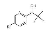 1-(5-bromo-pyridin-2-yl)-2,2-dimethyl-propan-1-ol结构式