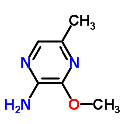 2-氨基-3-甲氧基-5-甲基吡嗪结构式