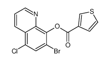 (7-bromo-5-chloroquinolin-8-yl) thiophene-3-carboxylate Structure
