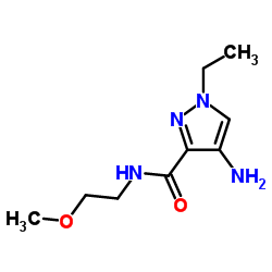 4-AMINO-1-ETHYL-1 H-PYRAZOLE-3-CARBOXYLIC ACID (2-METHOXY-ETHYL)-AMIDE Structure