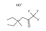 Diethyl-methyl-3-(1-trifluor-2-oxo)propyl-ammoniumhydroxid结构式