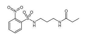Propanamide, N-[3-[[(2-nitrophenyl)sulfonyl]amino]propyl]结构式