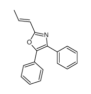4,5-diphenyl-2-prop-1-enyl-1,3-oxazole结构式