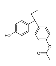 [4-[(1R)-1-(4-hydroxyphenyl)-2,2-dimethylpropyl]phenyl] acetate结构式