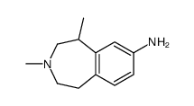 3,5-dimethyl-1,2,4,5-tetrahydro-3-benzazepin-7-amine结构式