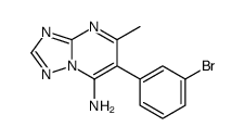 6-(3-bromophenyl)-5-methyl-[1,2,4]triazolo[1,5-a]pyrimidin-7-amine Structure
