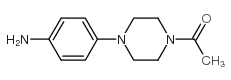 1-乙酰基-4-(4-氨基苯基)哌嗪结构式
