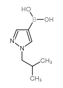 (1-Isobutyl-1H-pyrazol-4-yl)boronic acid Structure