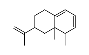 1,5,6,7,8,8a-hexahydro-1,8a-dimethyl-7-(1-methylvinyl)naphthalene Structure