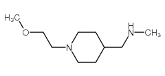 1-[1-(2-methoxyethyl)piperidin-4-yl]-N-methylmethanamine结构式
