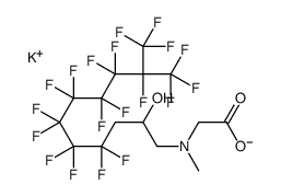 potassium N-[4,4,5,5,6,6,7,7,8,8,9,9,10,11,11,11-hexadecafluoro-2-hydroxy-10-(trifluoromethyl)undecyl]-N-methylaminoacetate Structure