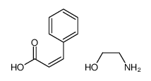 cinnamic acid, compound with 2-aminoethanol (1:1) Structure