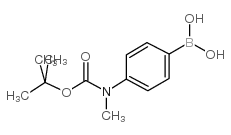 (4-((叔丁氧羰基)(甲基)氨基)苯基)硼酸结构式