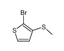 2-bromo-3-methylsulfanylthiophene Structure