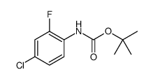 (4-氯-2-氟-苯基)-氨基甲酸叔丁基酯结构式