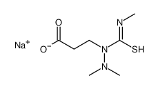 sodium,3-[dimethylamino(methylcarbamothioyl)amino]propanoate Structure