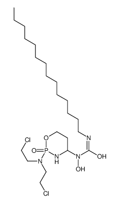 1-[2-[bis(2-chloroethyl)amino]-2-oxo-1,3,2λ5-oxazaphosphinan-4-yl]-1-hydroxy-3-tetradecylurea结构式