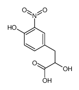 2-hydroxy-3-(4-hydroxy-3-nitrophenyl)propanoic acid Structure