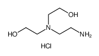 Ethanol, 2,2'-[(2-aminoethyl)imino]bis-, dihydrochloride Structure