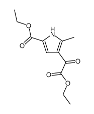 (5-ethoxycarbonyl-2-methyl-pyrrol-3-yl)-glyoxylic acid ethyl ester Structure