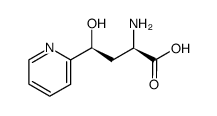 (2R,4S)-2-Amino-4-hydroxy-4-pyridin-2-yl-butyric acid结构式