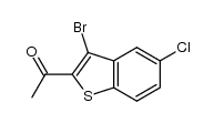 1-(3-bromo-5-chlorobenzo[b]thiophen-2-yl)ethanone Structure