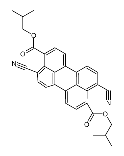bis(2-methylpropyl) 4,10-dicyanoperylene-3,9-dicarboxylate结构式