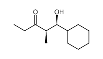 syn-1-cyclohexyl-1-hydroxy-2-methyl-3-pentanone结构式