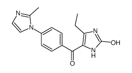 4-ethyl-5-[4-(2-methylimidazol-1-yl)benzoyl]-1,3-dihydroimidazol-2-one结构式