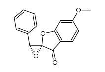 6-Methoxy-3'-phenylspiro[benzofuran-2(3H),2'-oxiran]-3-one Structure