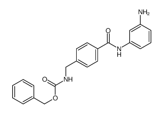 benzyl N-[[4-[(3-aminophenyl)carbamoyl]phenyl]methyl]carbamate Structure