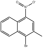 1-bromo-2-methyl-4-nitronaphthalene Structure