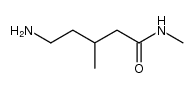 5-amino-N,3-dimethylpentanamide结构式