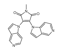 1-methyl-3,4-bis(1H-pyrrolo[3,2-c]pyridin-1-yl)pyrrole-2,5-dione Structure