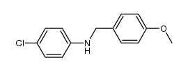 4-chloro-N-[(4-methoxyphenyl)methyl]aniline Structure