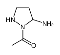 1-(5-aminopyrazolidin-1-yl)ethanone Structure