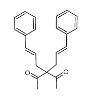 3,3-bis(3-phenyl-2-propen-1-yl)pentane-2,4-dione Structure