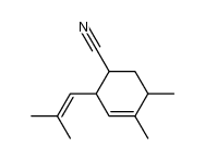 4,5-dimethyl-2-(2-methyl-propenyl)-cyclohex-3-enecarbonitrile Structure