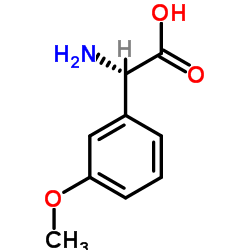 (2S)-Amino(3-methoxyphenyl)acetic acid Structure