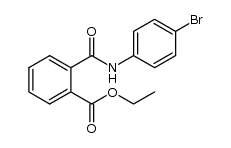 ethyl 2-((4-bromophenyl)carbamoyl)benzoate结构式