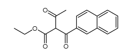 2-[2]naphthoyl-3-oxo-butyric acid ethyl ester Structure