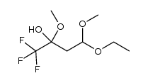 4-ethoxy-1,1,1-trifluoro-2,4-dimethoxybutan-2-ol结构式