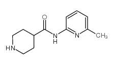 N-(6-甲基吡啶-2-基)哌啶-4-羧酰胺结构式