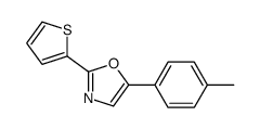 5-(4-methylphenyl)-2-thiophen-2-yl-1,3-oxazole结构式
